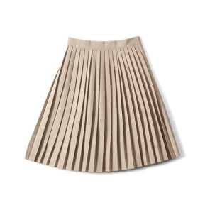 Beige Pleated Skirt