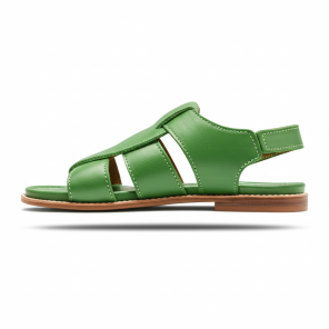 Green Leather Sandals