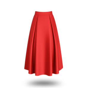 Red A-Line Skirt