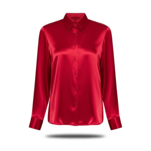 Red Satin Blouse