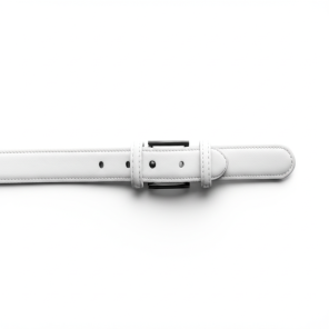 White Leather Belt
